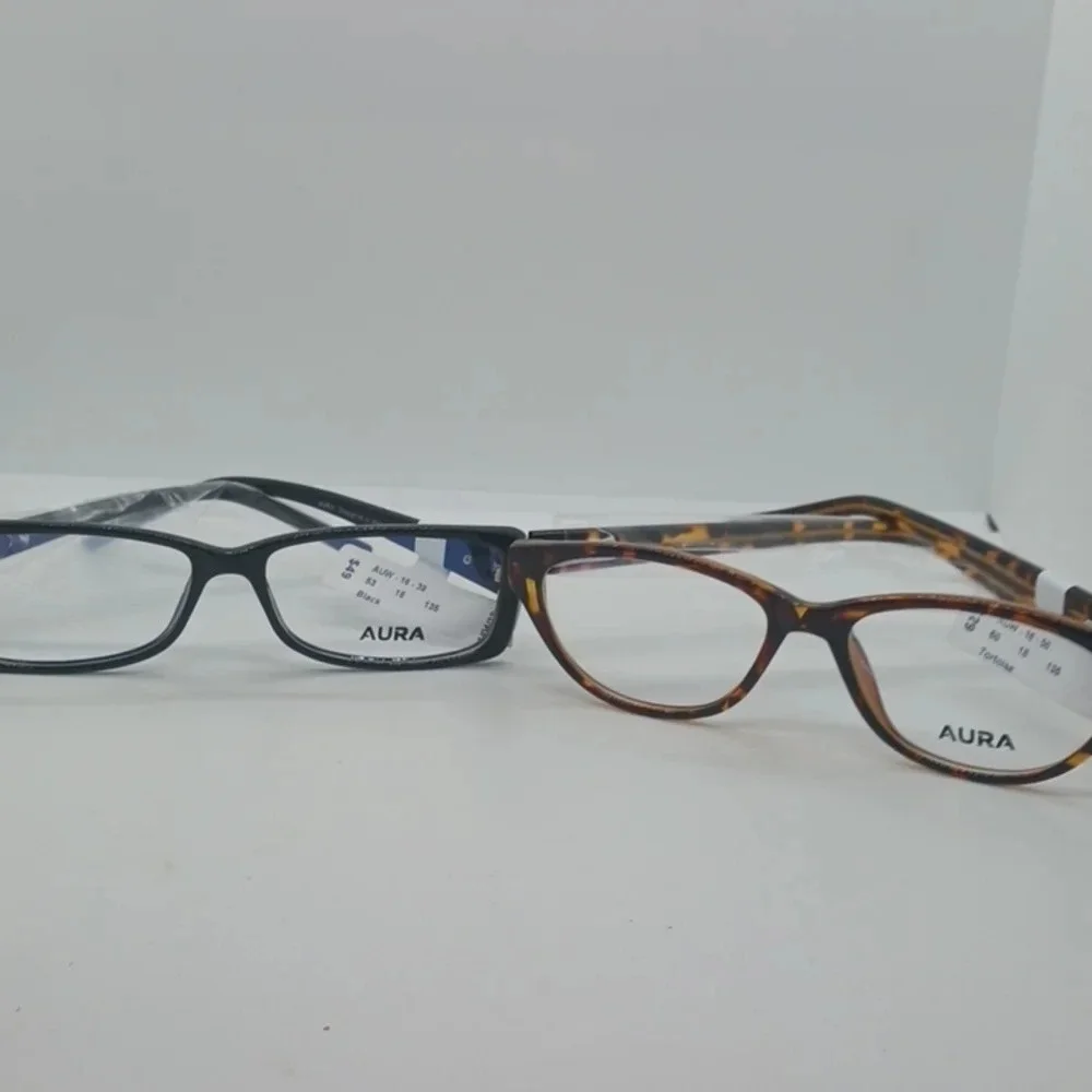 NWT 2 pair AURA eyeglass frames- AUW 16-50 & AUW 16-39
